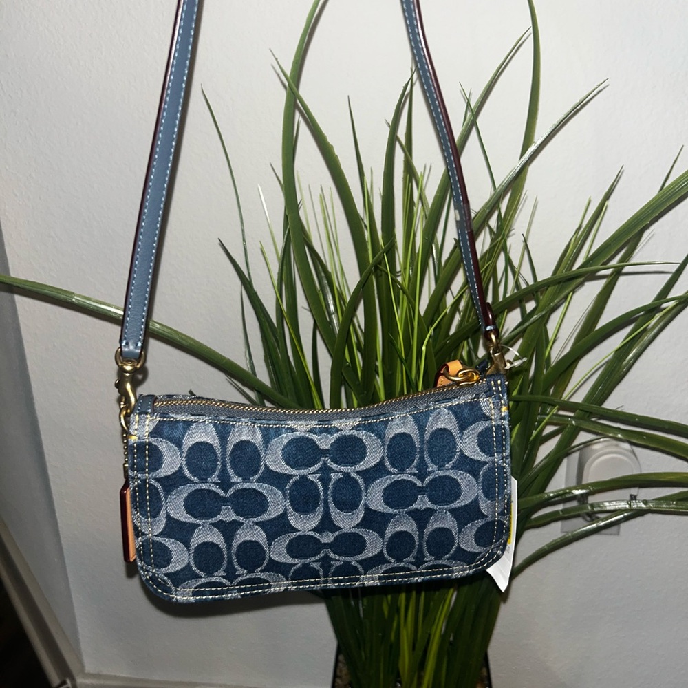Coach Blue Patterned Crossbody Bag - Picture 2 of 6